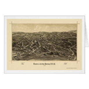 Fishkill, NY panoramische Karte - 1886