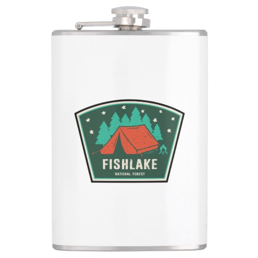 Fishlake National Forest Camping Flachmann (Vorderseite)