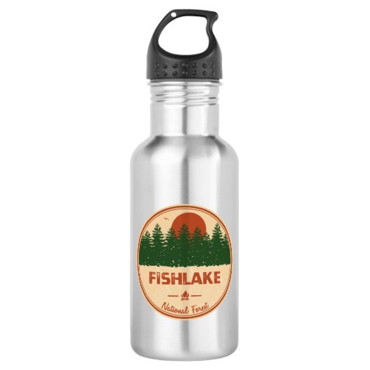 Fishlake National Forest Edelstahlflasche (Vorderseite)