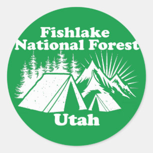 Fishlake National Forest Utah Runder Aufkleber