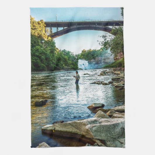 Fishman des Genesee Handtuch (Vertikal)