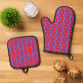 Fishman Donut Oven Mitt & Pot Holder Set (Oben Unten)