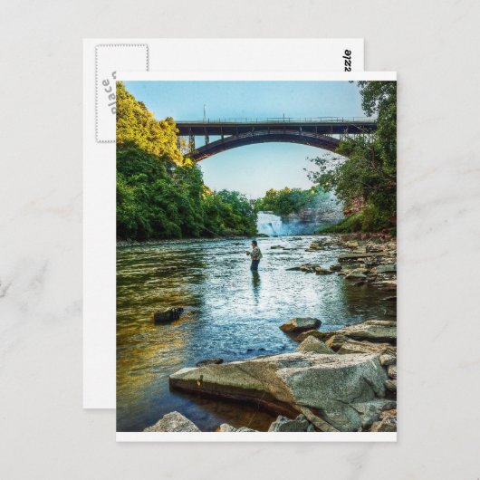 Fishman of the Genesee Postkarte (Vorne/Hinten)