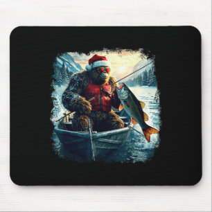 Fishmas Outdoor Lustiger Fisch Weihnachtsmann Bigf Mousepad