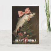 Fishmas Tree Christmas Card Karte (Vorderseite)