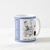 Fishmonger verkauft Heiliges Makerel an Vicar. Kaffeetasse (VorderseiteRechts)