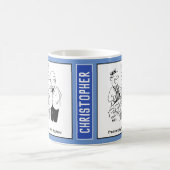 Fishmonger verkauft Heiliges Makerel an Vicar. Kaffeetasse (Mittel)