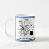 Fishmonger verkauft Heiliges Makerel an Vicar. Kaffeetasse (Links)