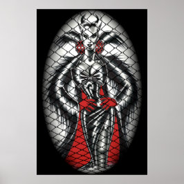 Fishnet Vamp Poster