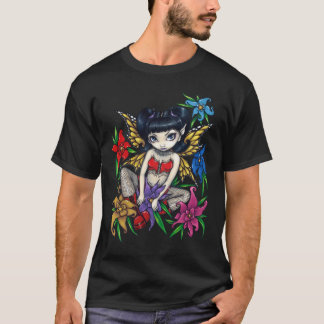 Fishnets und Blumen goth Fee Shirt