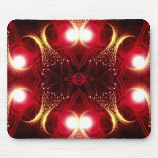 Fishtails Fraktal Art Mousepad (Vorne)