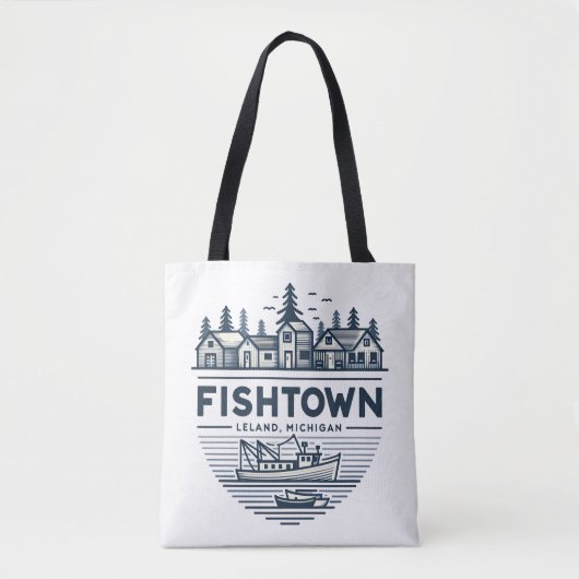 Fishtown Leland Michigan Vacation Tasche (Vorderseite)