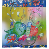 Fishy Antizipations-Duschvorhang Duschvorhang (Vorderseite)