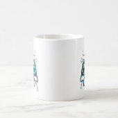 Fishy Blue Octopus Kaffeetasse (Mittel)