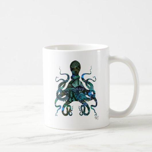 Fishy Blue Octopus Kaffeetasse (Rechts)