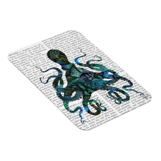Fishy Blue Octopus Magnet (Rechte Seite)