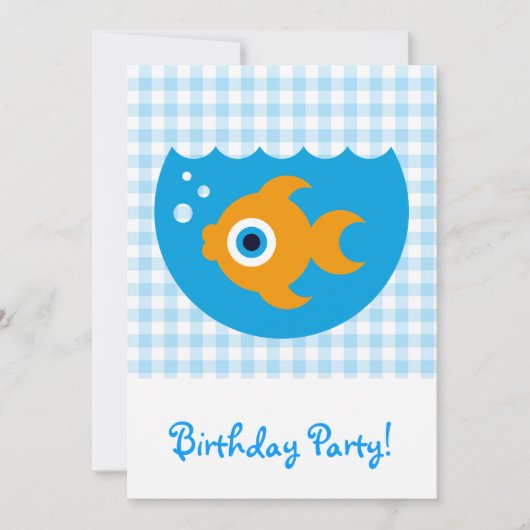 Fishy Einladung (Vorderseite)