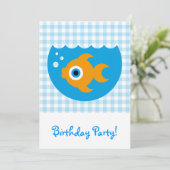 Fishy Einladung (Stehend Vorderseite)