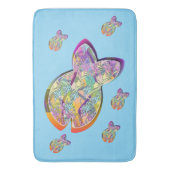 Fishy Fishy Blue Badematte (Vorderseite Vertikal)