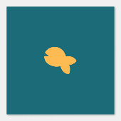 Fishy Fishy Kids Aquamarin Tapete (Vorderseite)