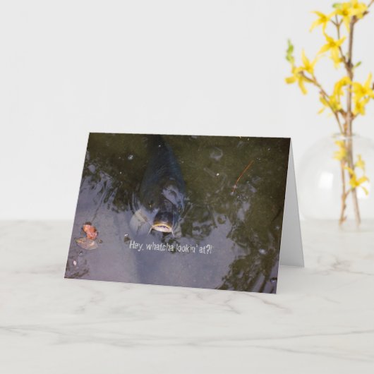 Fishy Gefühl Karte (Gelbe Blume)