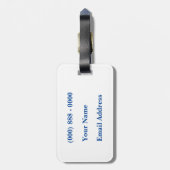 Fishy Luggage Tag Gepäckanhänger (Rückseite vertikal)