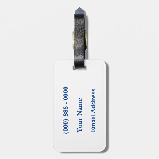 Fishy Luggage Tag Gepäckanhänger (Rückseite vertikal)