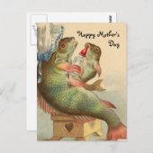 Fishy Mother Day Postkarte (Vorne/Hinten)