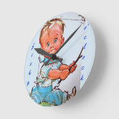 "Fishy o'clock" Runde Wanduhr (Winkel)