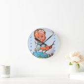 "Fishy o'clock" Runde Wanduhr (Zuhause)