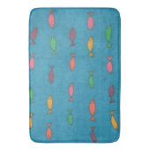 Fishy Pattern Bath Mat Badematte (Vorderseite Vertikal)