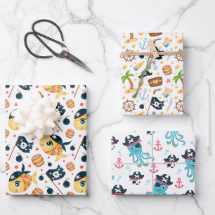 Fishy Pirate Pack Packpapier Geschenkpapier Set