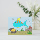 Fishy PostCard Postkarte (Stehend Vorderseite)