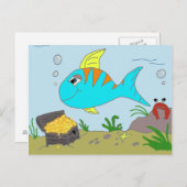 Fishy PostCard Postkarte (Vorne/Hinten)