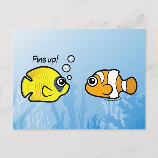 Fishy Robbery: Fins up! Postkarte (Vorderseite)