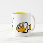 Fishy Robbery: Fins up! Zweifarbige Tasse (VorderseiteRechts)