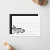 Fishy Thoughts | Funny Personalisiert Stationary Mitteilungskarte (Vorderseite/Rückseite Beispiel)