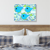 Fishy Wall Art Leinwanddruck (Insitu (Schlafzimmer))