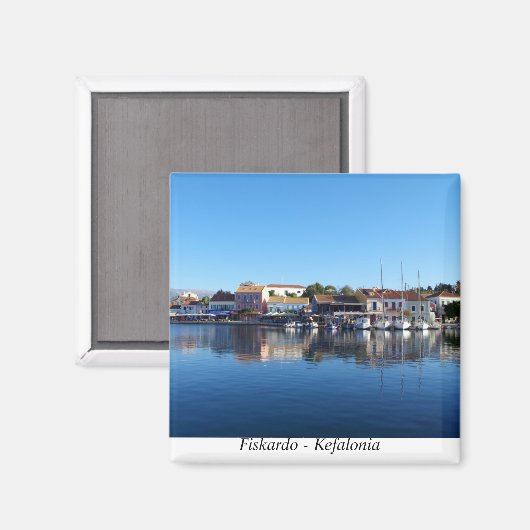 Fiskardo - Kefalonia Magnet (Vorderseite/Rückseite)