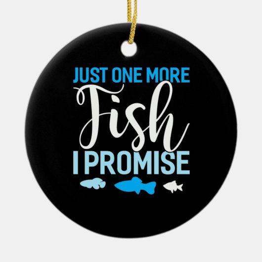 Fiskus nur noch einen Fisch Keramik Ornament (Vorne)