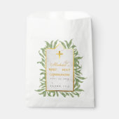 Fist Communion Greenerenery Imitats Gold Marmor Bo Geschenktütchen (Vorderseite)
