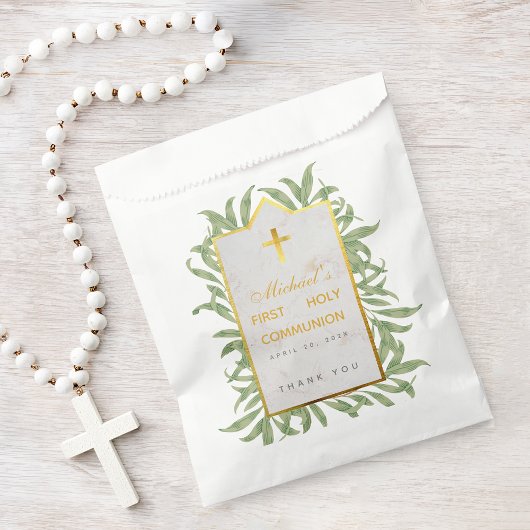 Fist Communion Greenerenery Imitats Gold Marmor Bo Geschenktütchen
