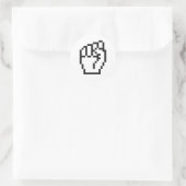 Fist Cursor Runder Aufkleber (Tasche)