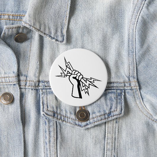 Fist Holding Lightning Bolt Bold Power Button