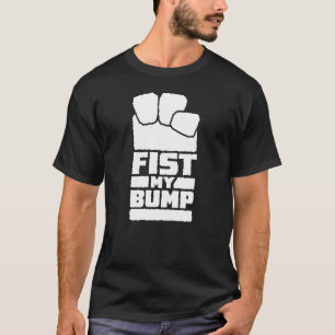 Fist My Bump Lustiges Alien-Design im weißen Raum T-Shirt
