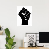 Fist, Rebel, Riot, Resistance, Communist Style Poster (Heimbüro)