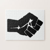 Fist, Rebel, Riot, Resistance, Communist Style Puzzle (Horizontal)