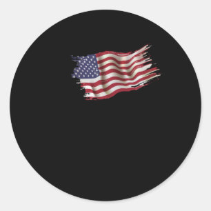 Fist Trump Shot 2024 Runder Aufkleber