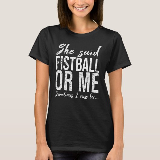 Fistball lustige Sportgeschenkidee T-Shirt (Vorderseite)