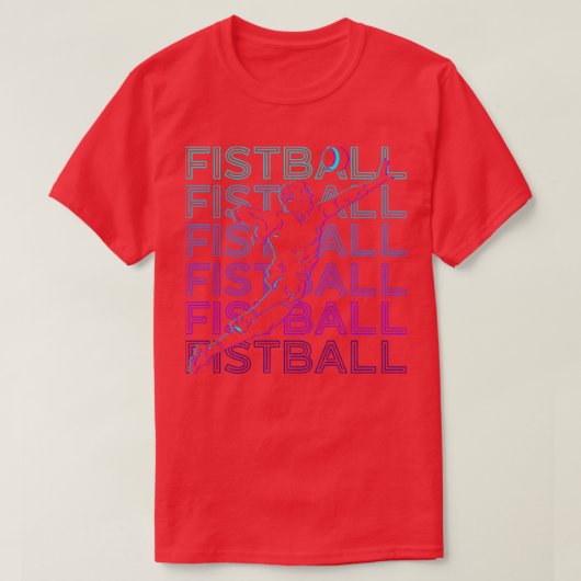 Fistball Retro Gift T-Shirt (Design vorne)